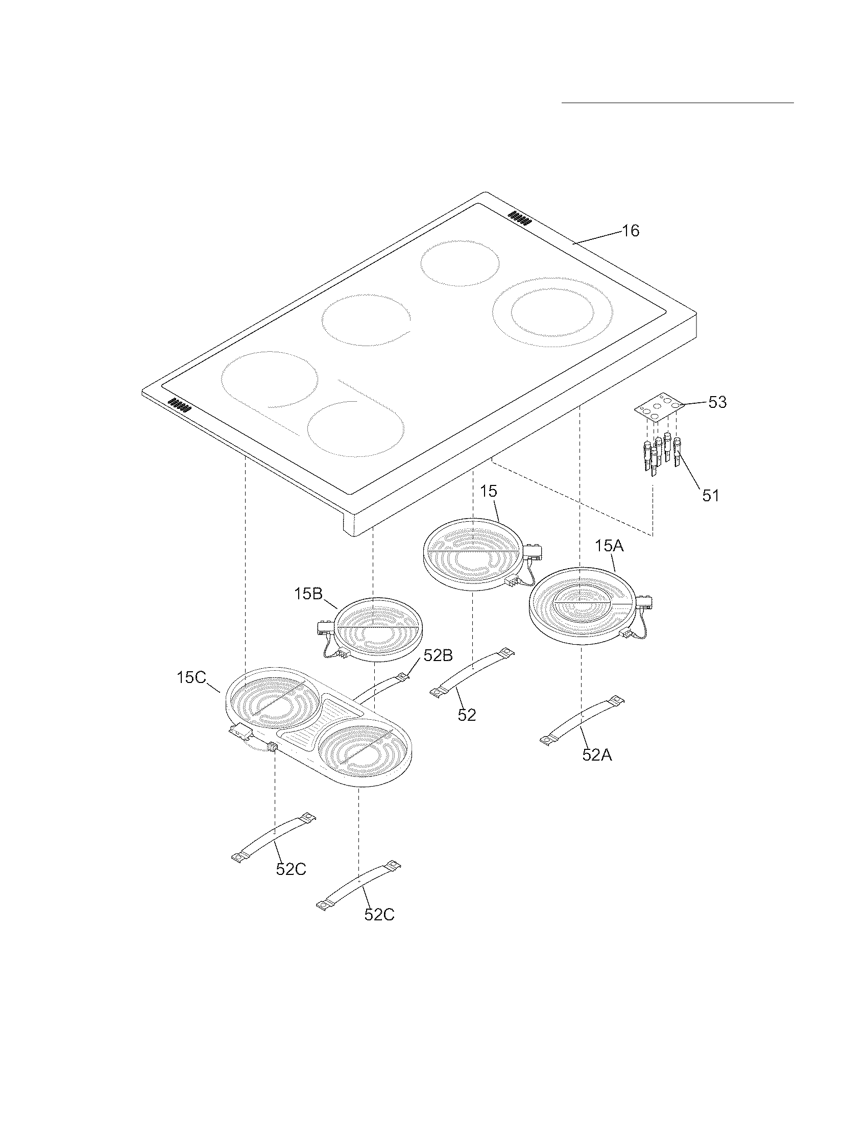 Frigidaire FPEF4085KFD main top diagram