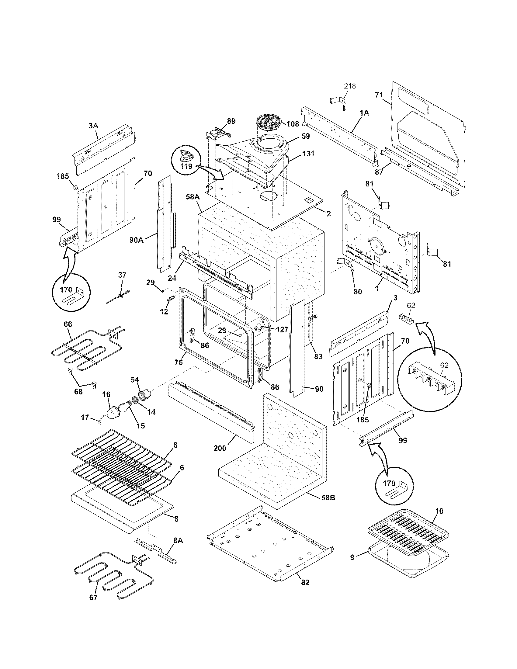Kenmore 79045599904 body diagram