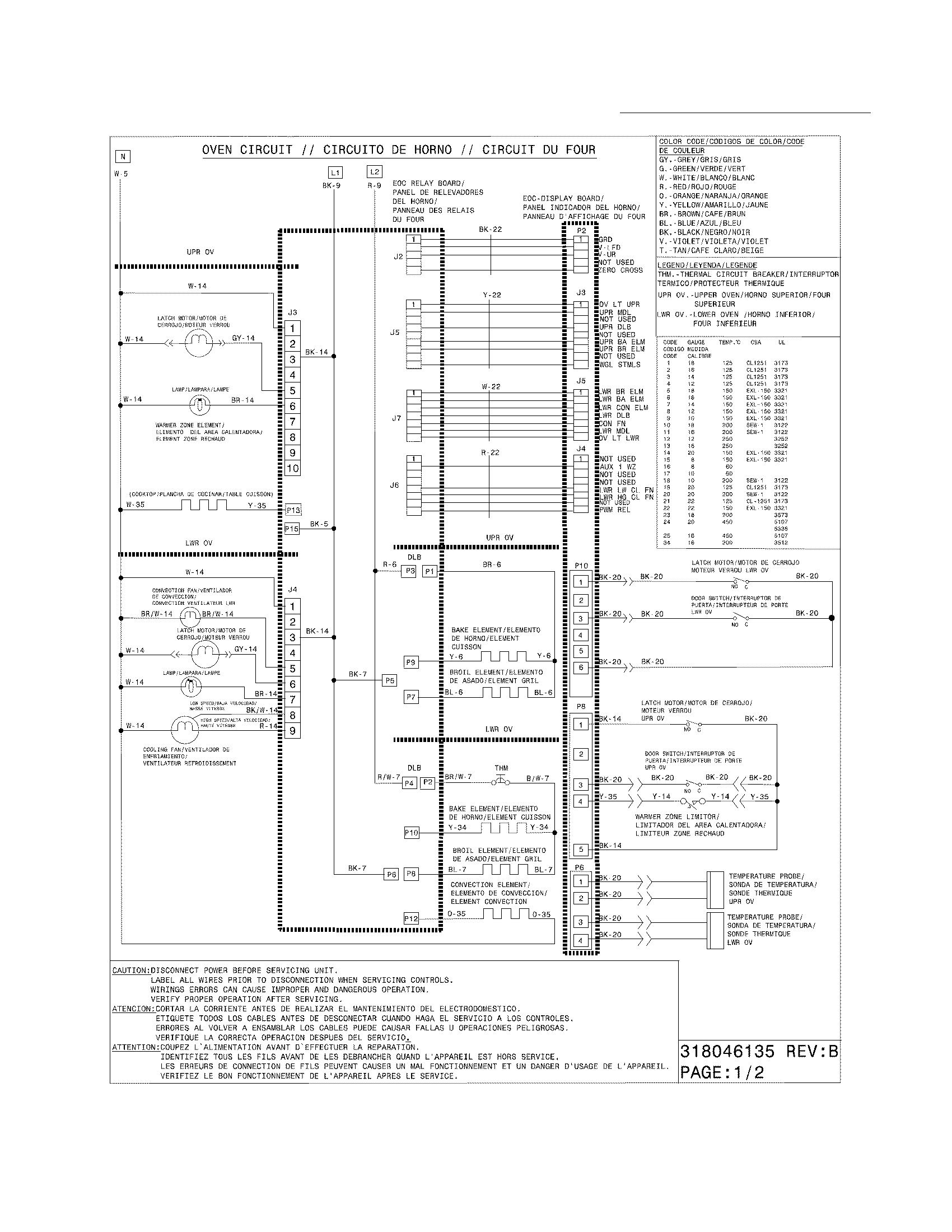 Frigidaire FGEF304DKFD wiring diagram diagram