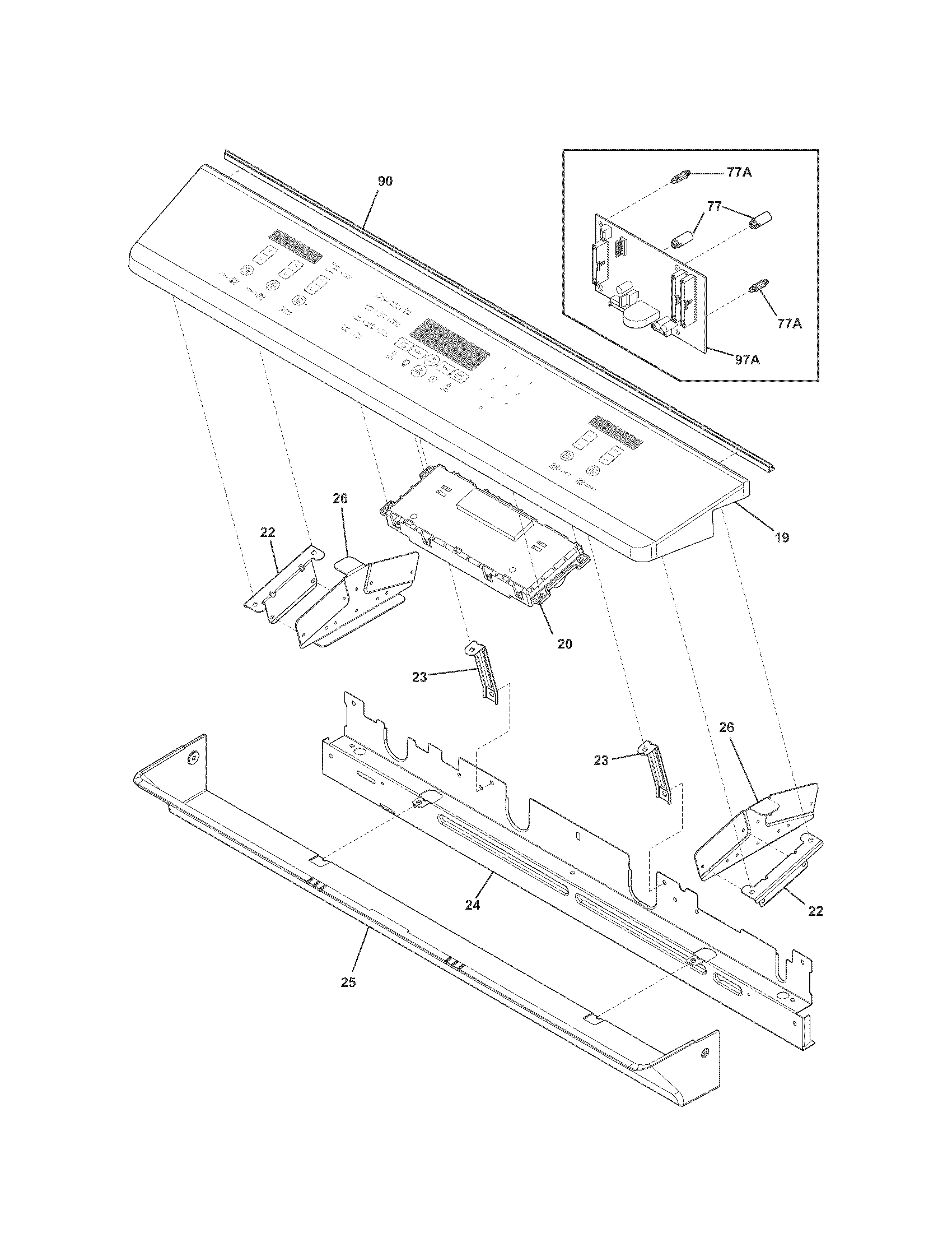 Kenmore Elite 79045013101 backguard diagram