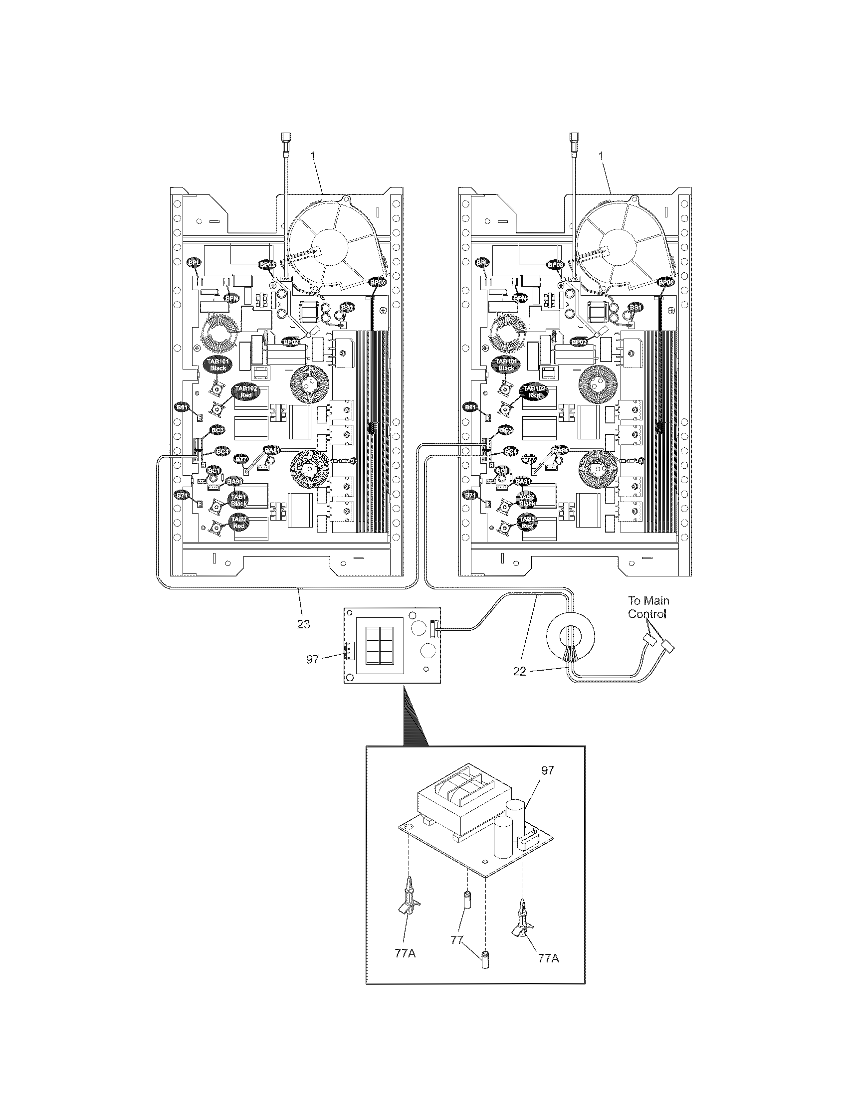Kenmore Elite 79045013101 induction unit diagram