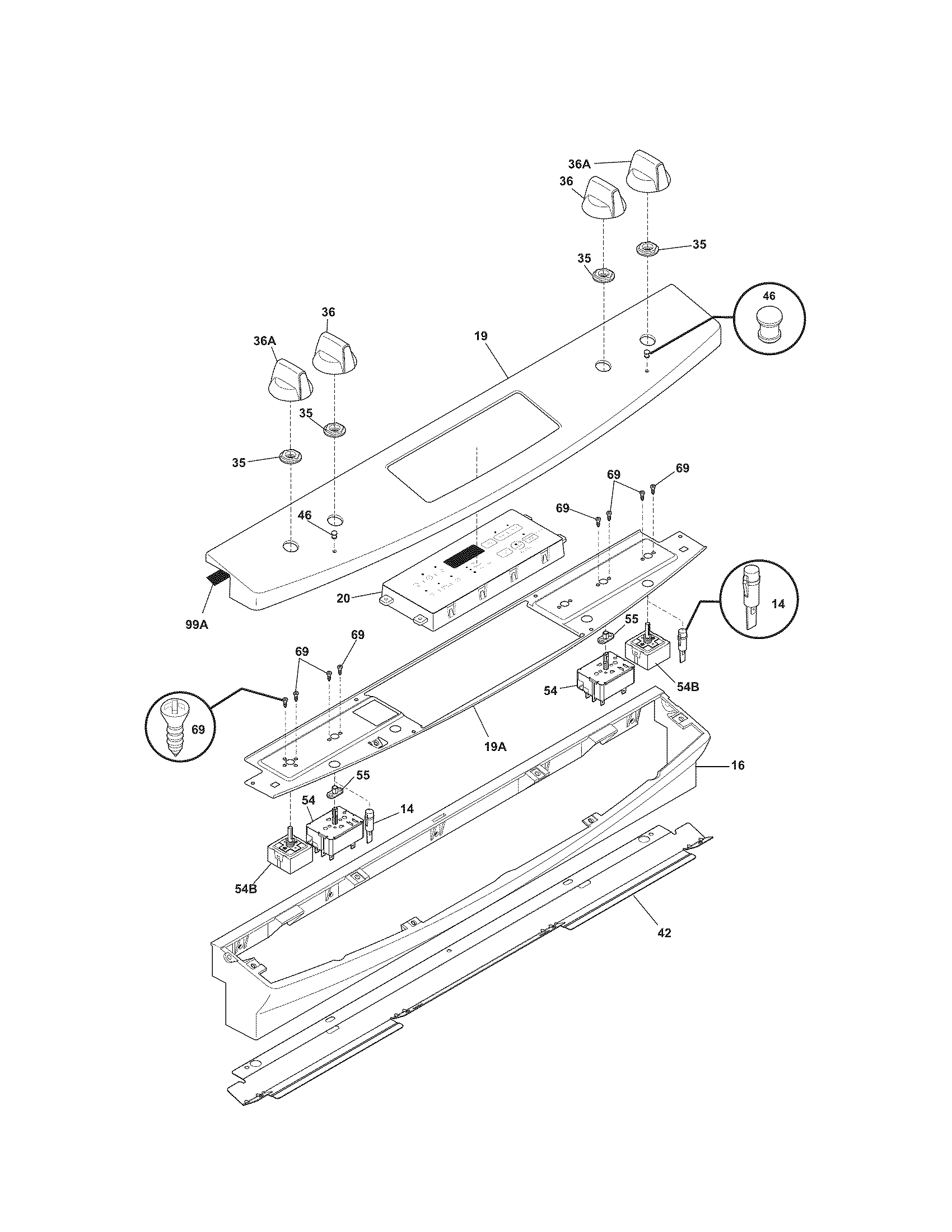 Kenmore 79046789906 backguard diagram