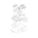 Frigidaire CFGS3035LS3 top/drawer diagram