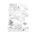 Frigidaire CGES3065KB5 body diagram