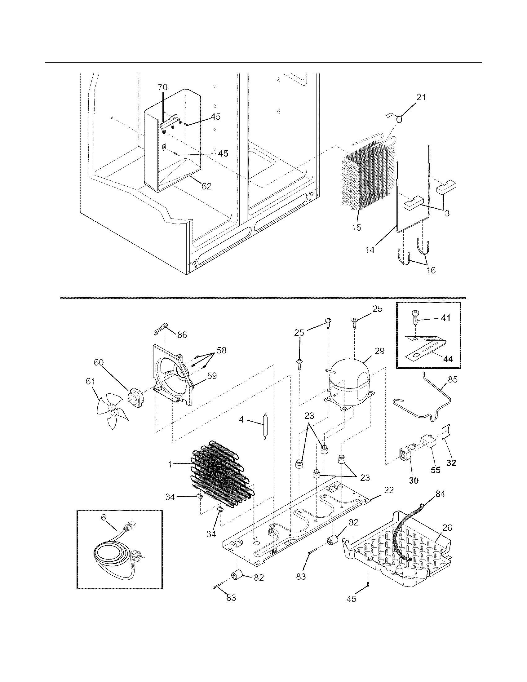 Frigidaire FGHS2368LP4 system diagram