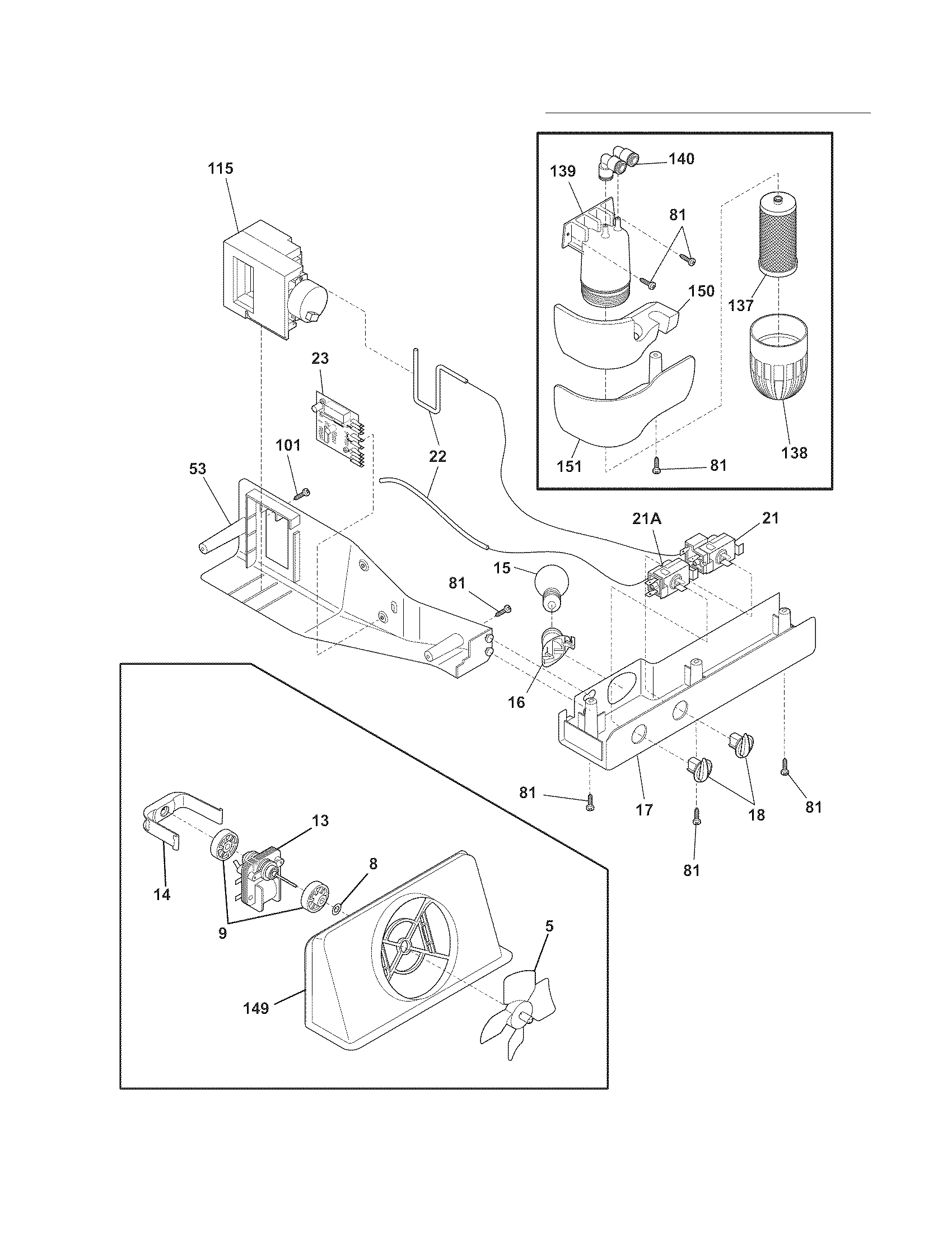 Frigidaire FRS26KR4DQC controls diagram