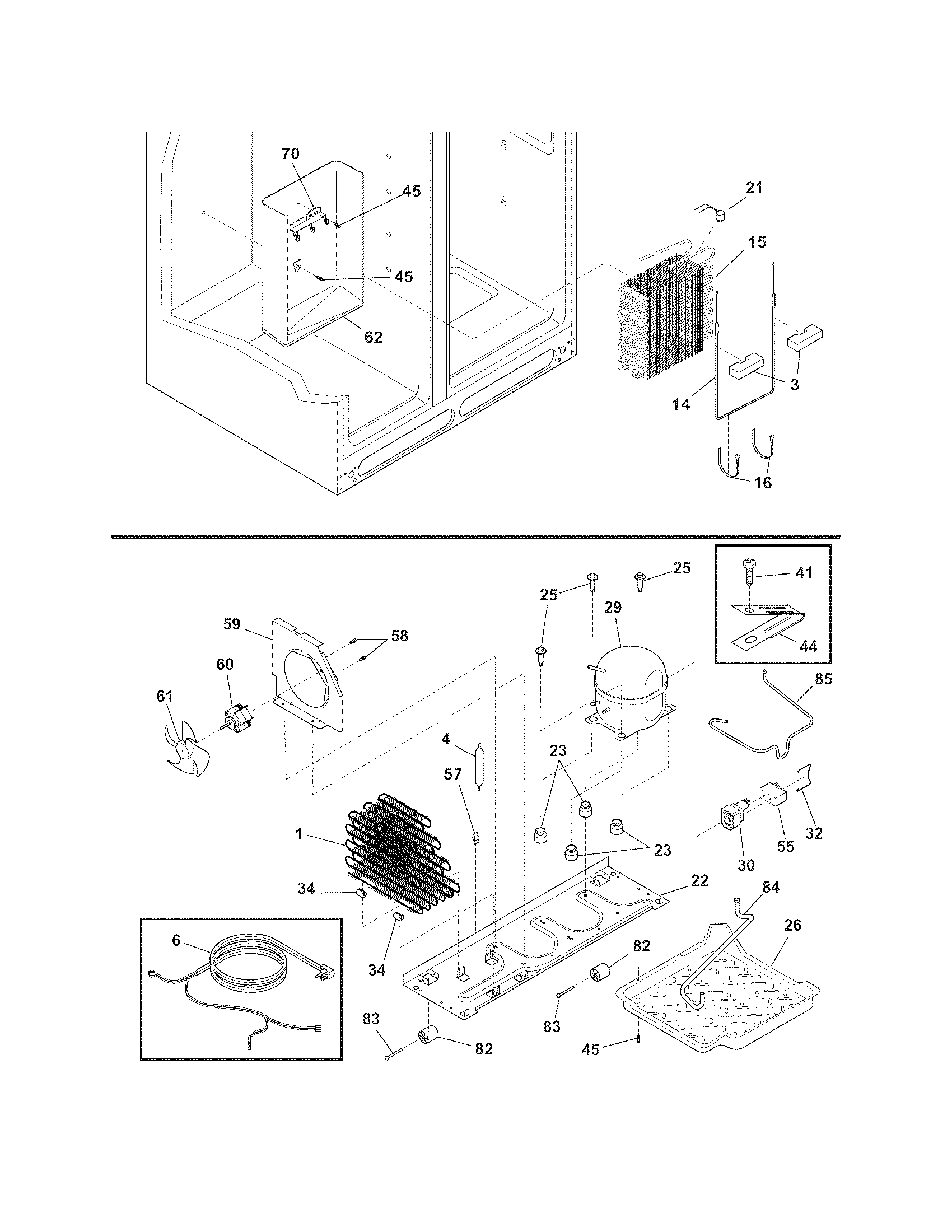 Frigidaire FRS26KR4DQC system diagram