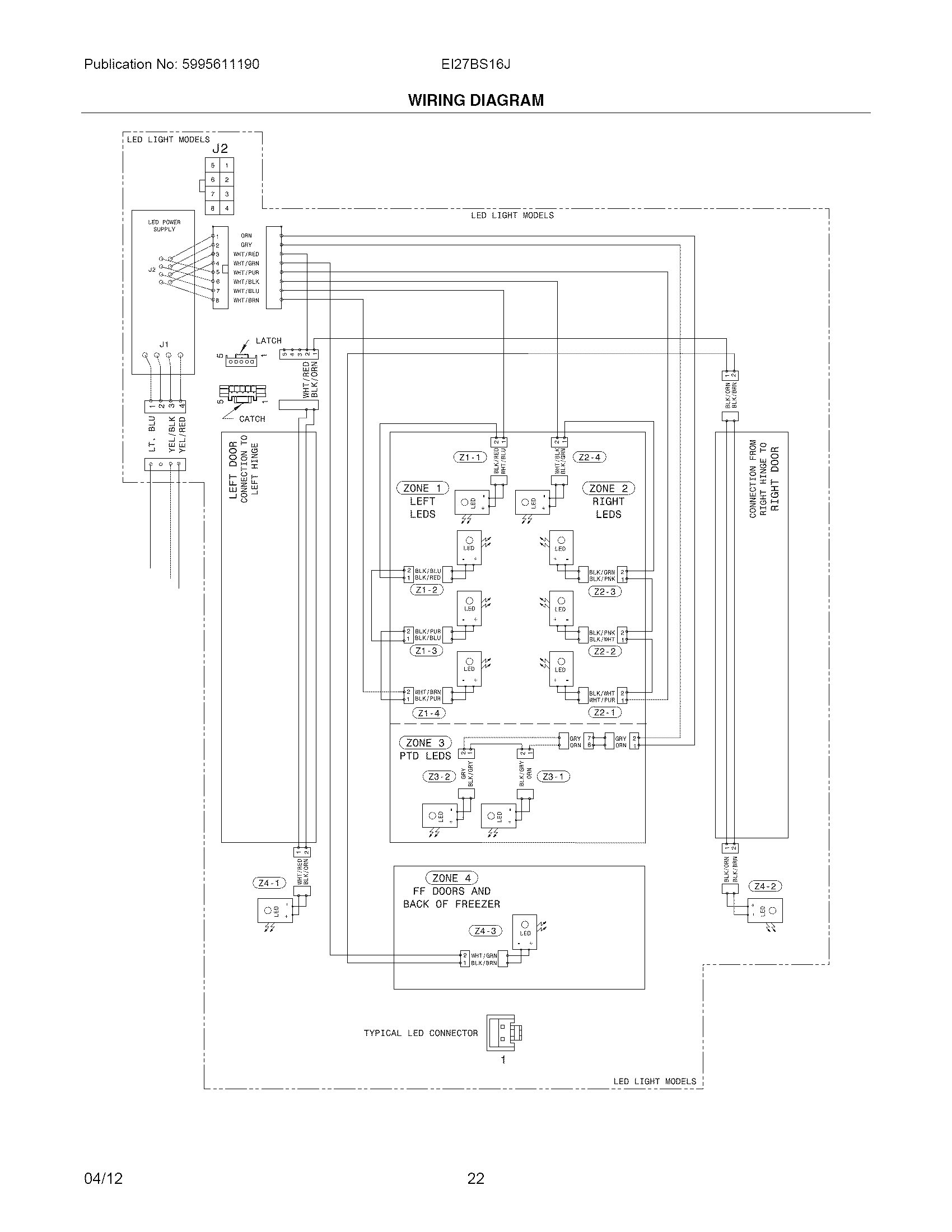 Electrolux EI27BS16JB5 wiring diagram diagram