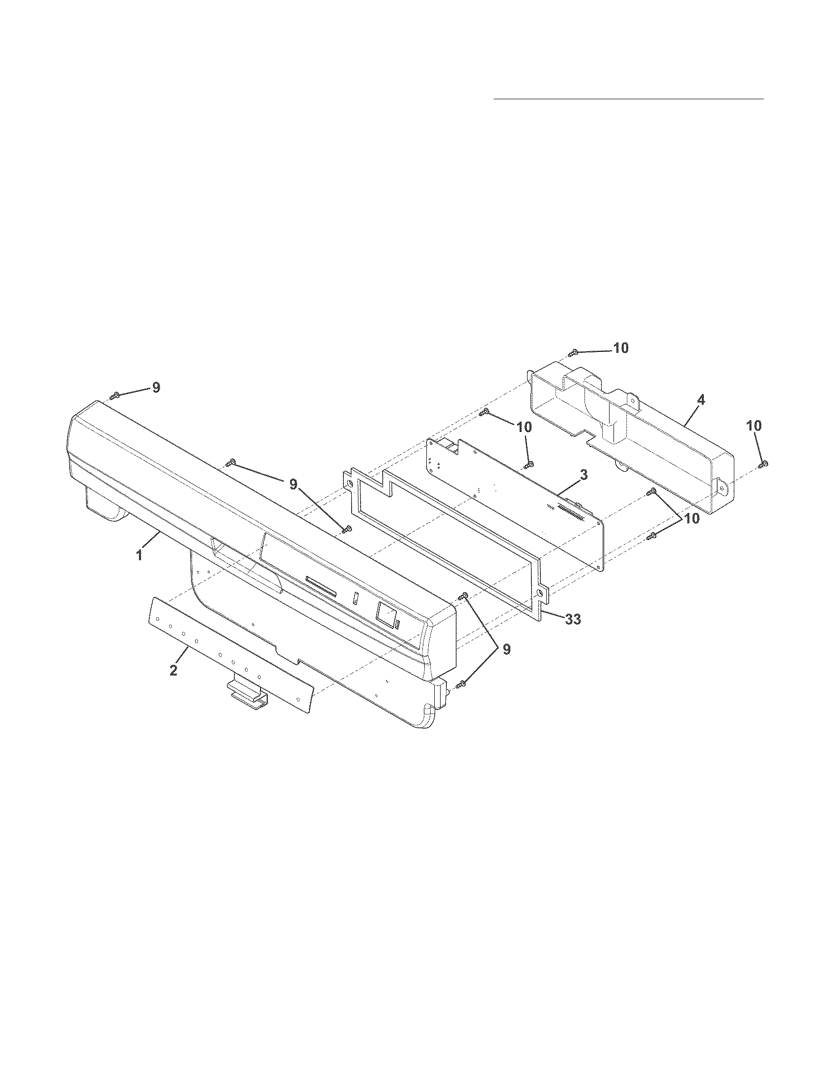 Frigidaire FGBD2431NW0A control panel diagram