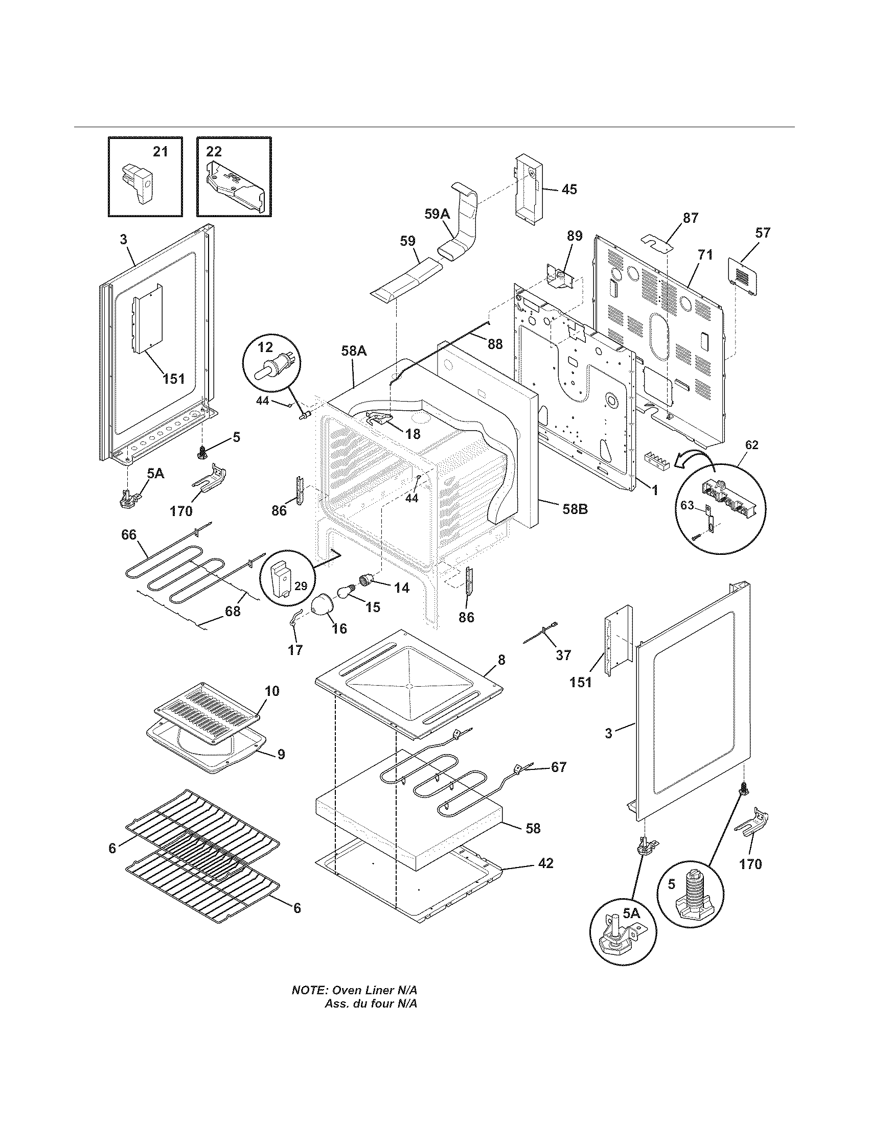 Kenmore 79092203015 body diagram