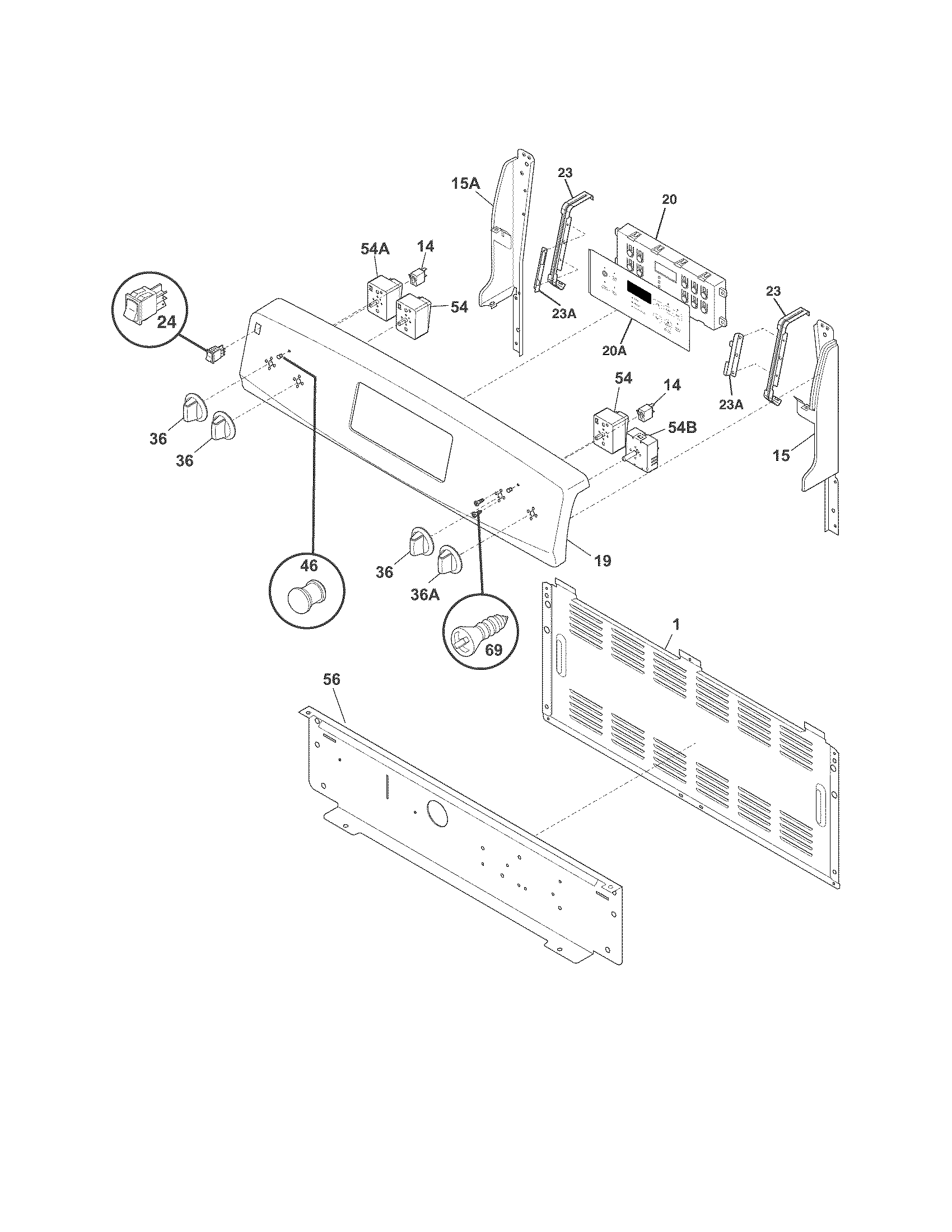Kenmore 79092204016 backguard diagram