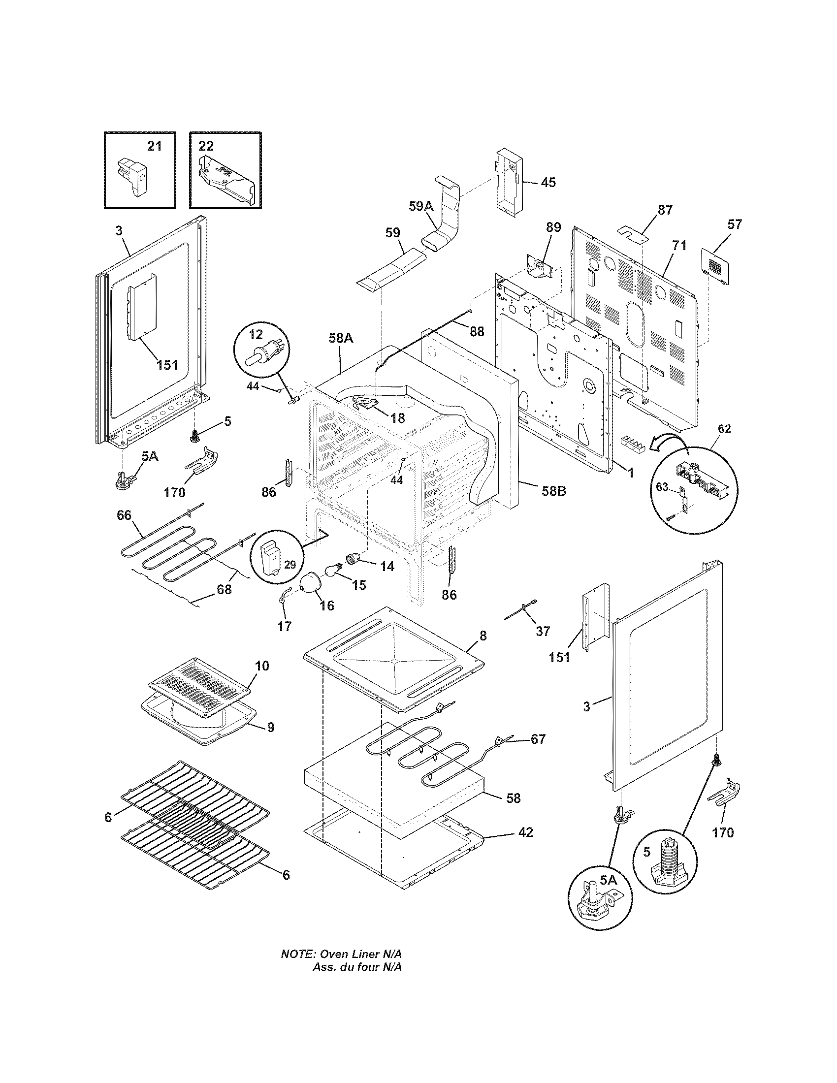 Kenmore 79092204016 body diagram