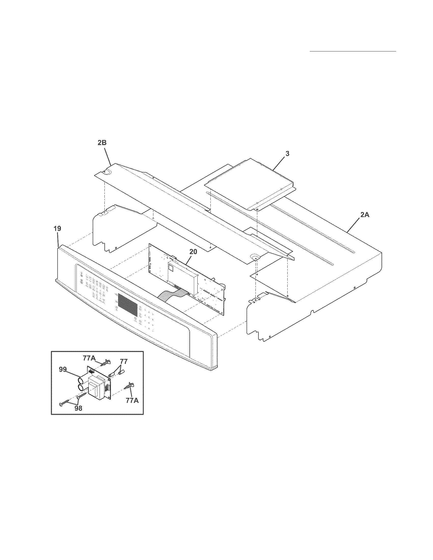 Electrolux EI30EW45JS3 control panel diagram