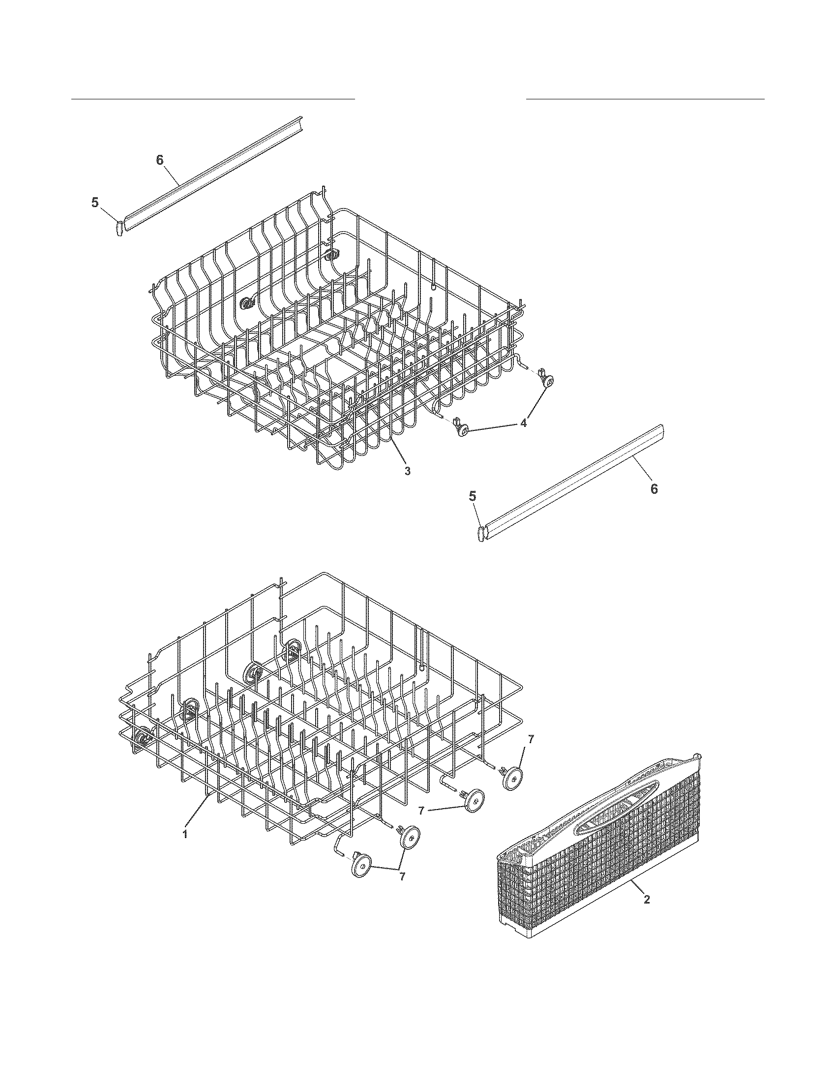 Frigidaire FFBD2408NS0A racks diagram
