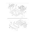 Frigidaire FGGF3041KFM top/drawer diagram