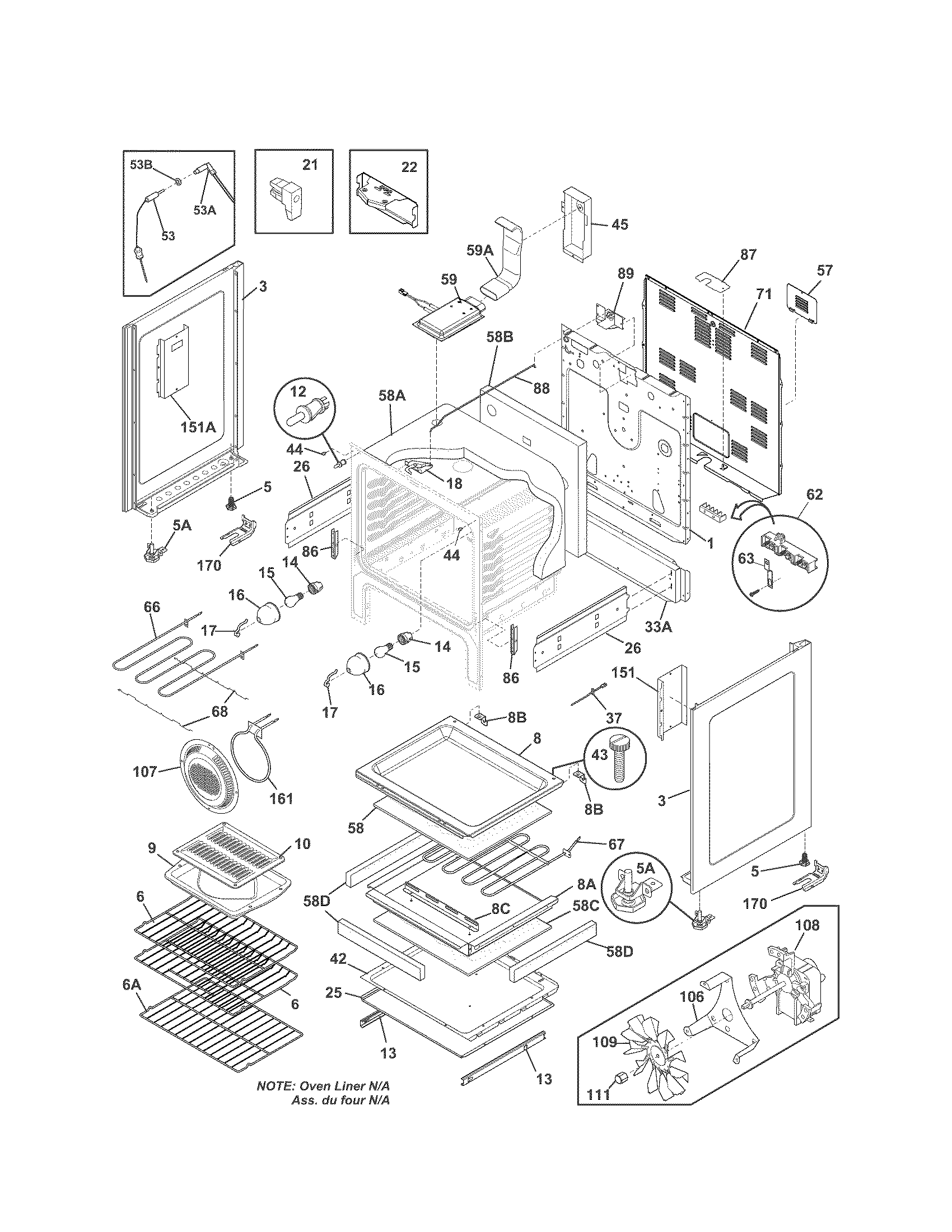 Kenmore Elite 79097003210 body diagram