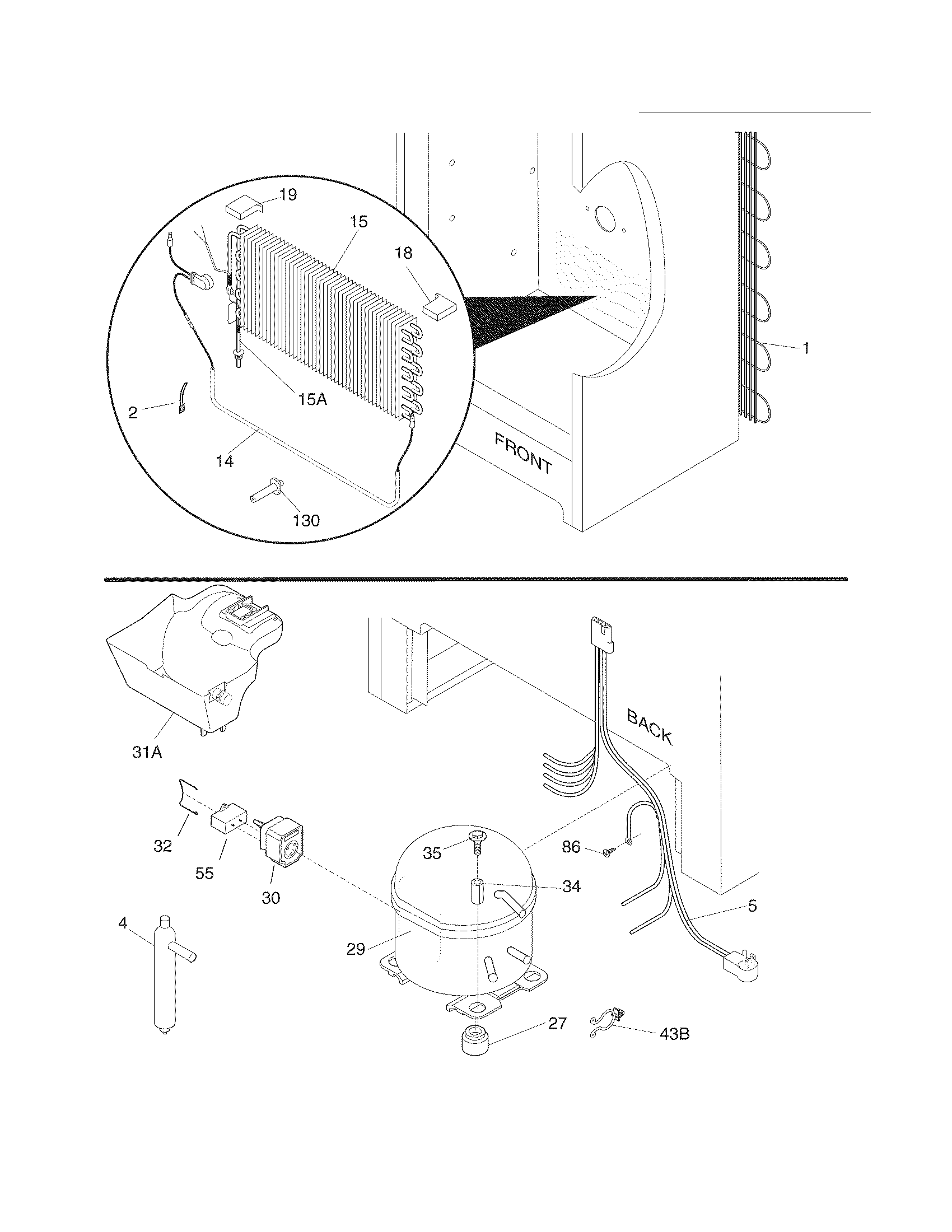 Frigidaire FFU14F5HWP system diagram