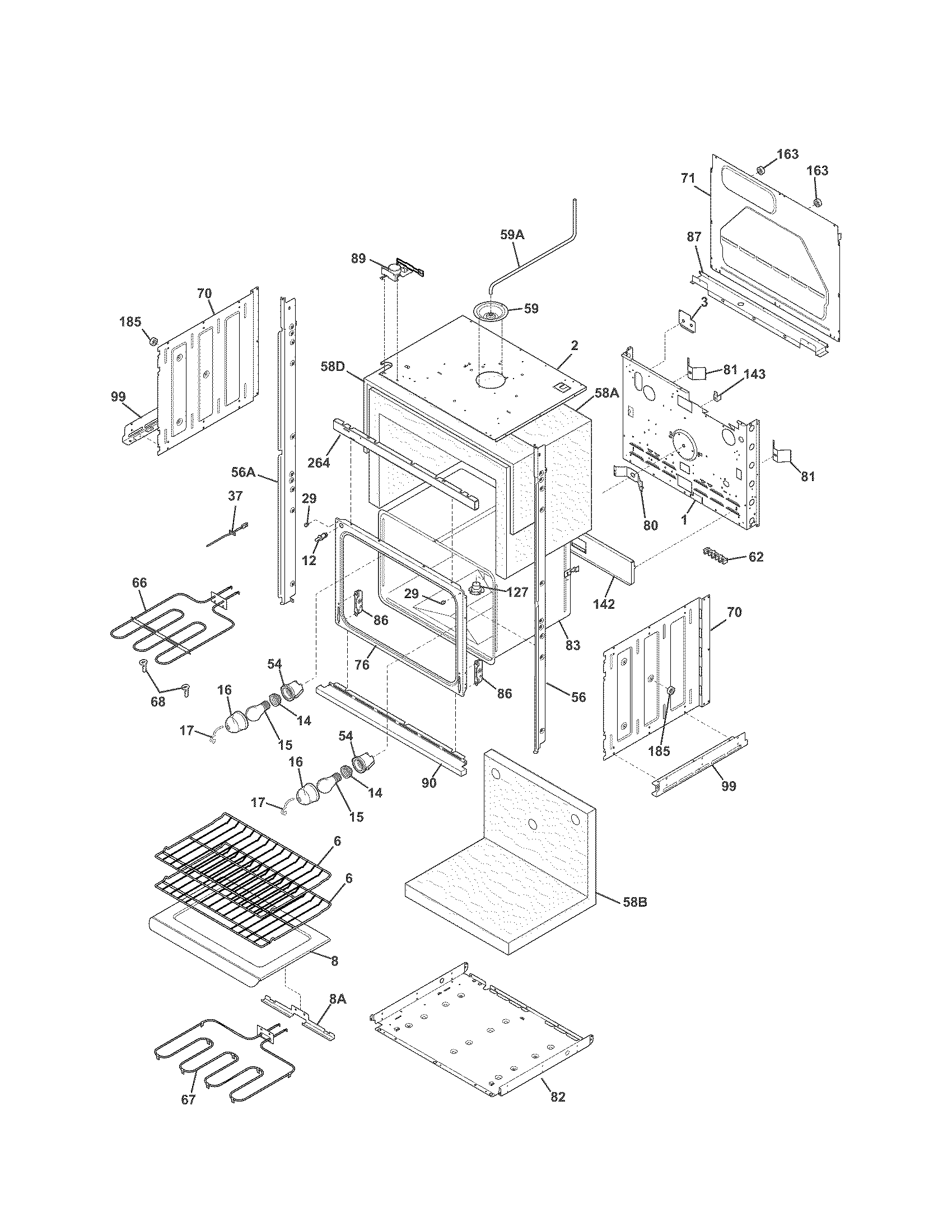 Kenmore 79048772901 lower oven diagram