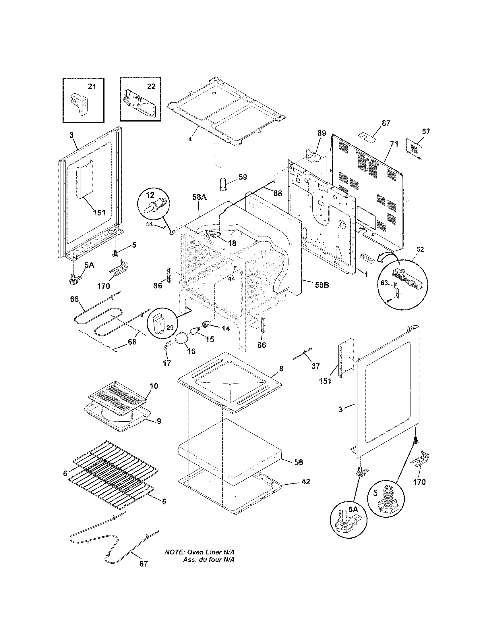 Kenmore 79090218013 body diagram