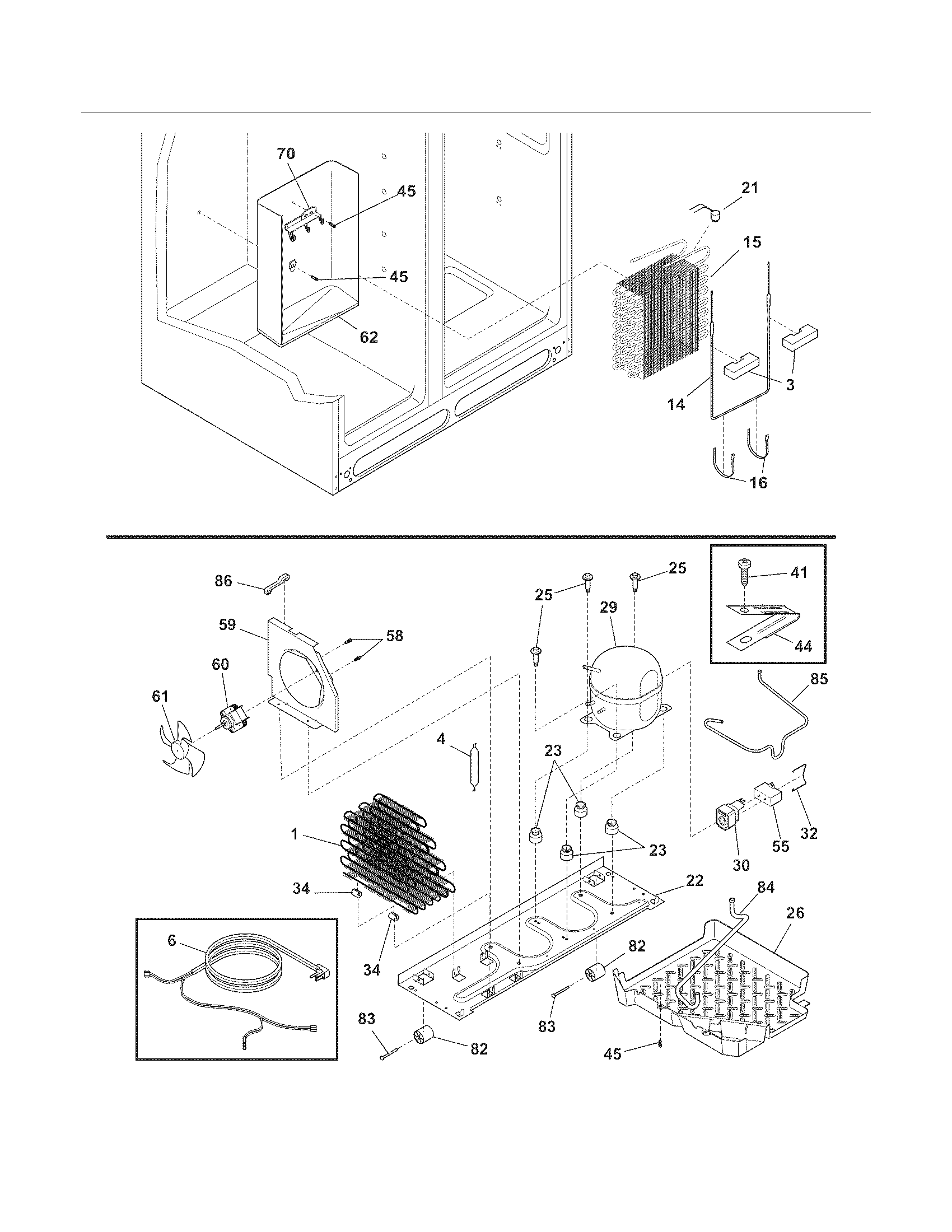 Frigidaire FFHS2313LE7 system diagram