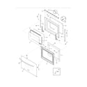 Frigidaire FGET3065KBB doors diagram