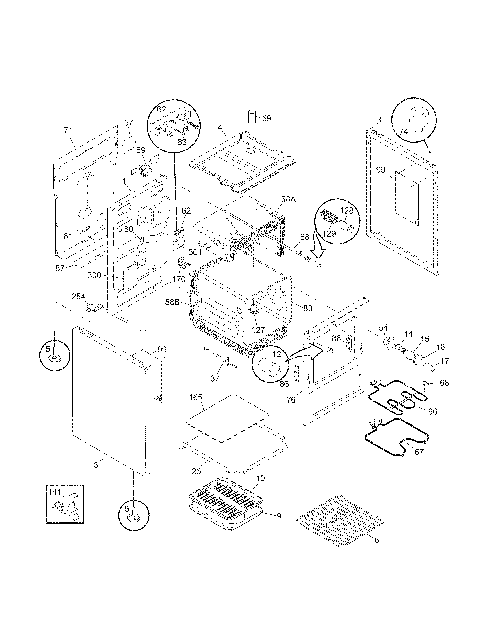 Kenmore 79090102207 body diagram