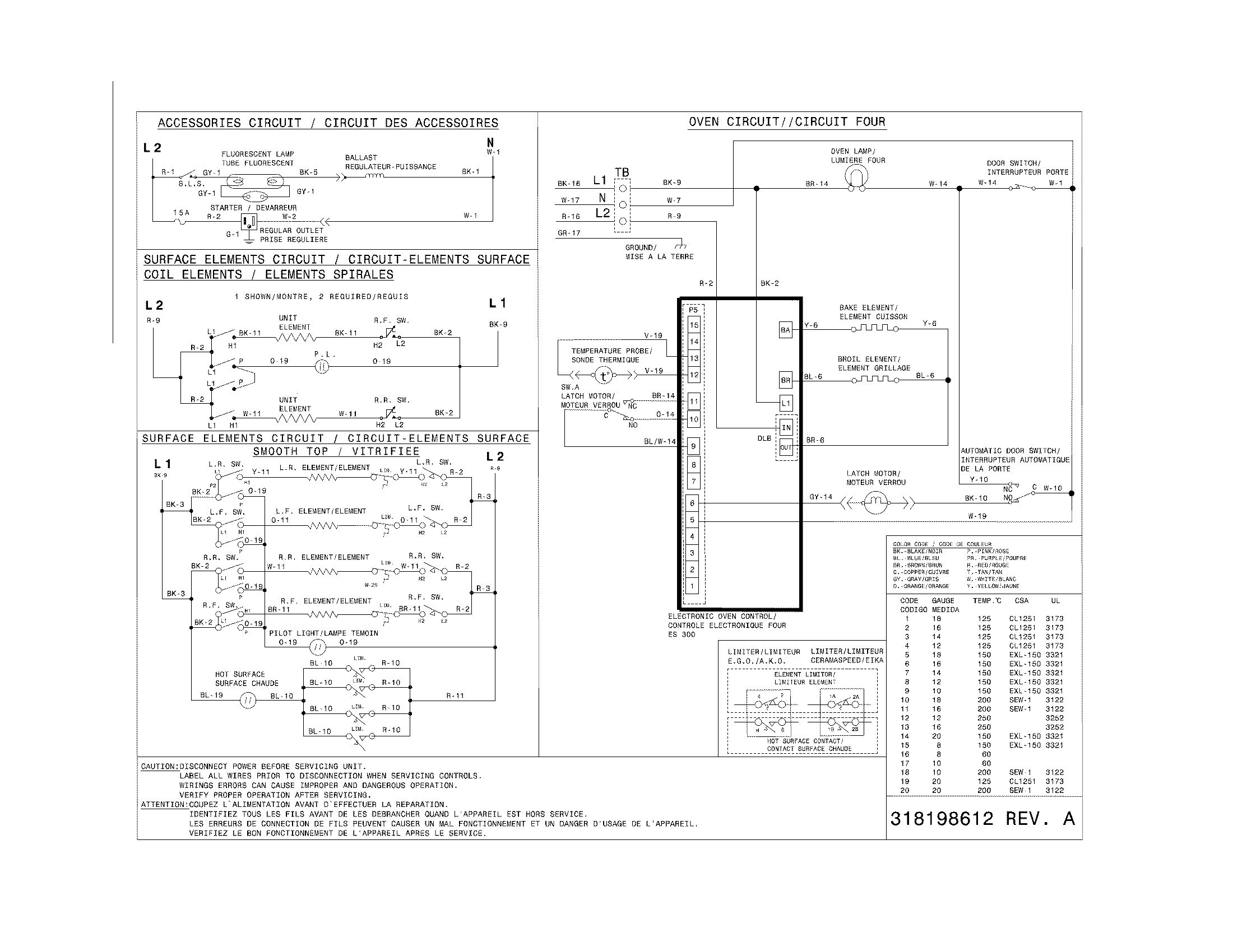Frigidaire CFEF2415LWC wiring diagram diagram