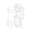 Frigidaire CFHT1826LP5 doors diagram