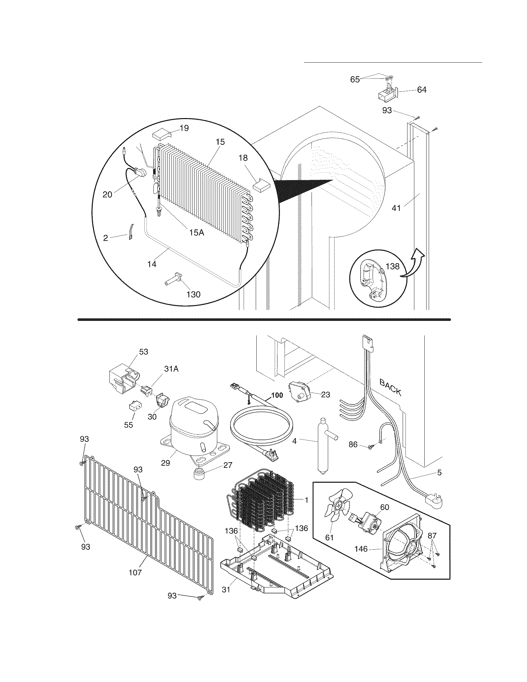 Frigidaire FCFS201LFB4 system diagram