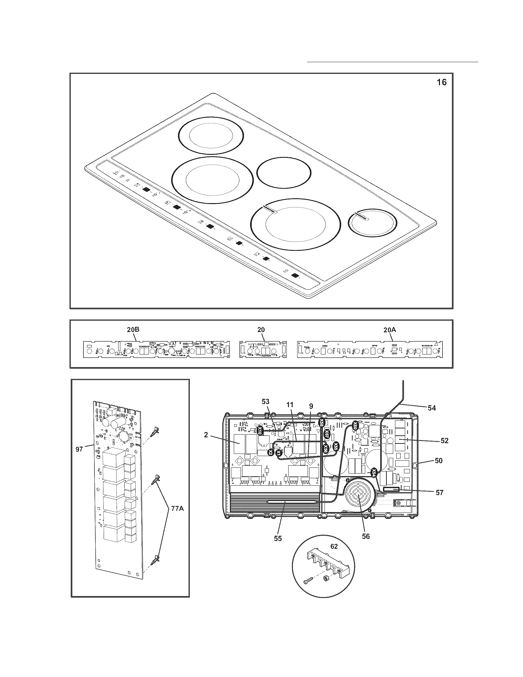 Electrolux EW36CC55GS2 controls diagram
