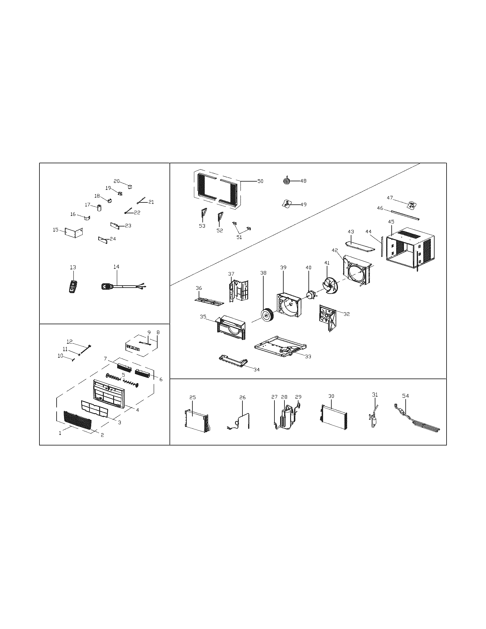 Frigidaire FRA256SV217 recommended spare parts diagram