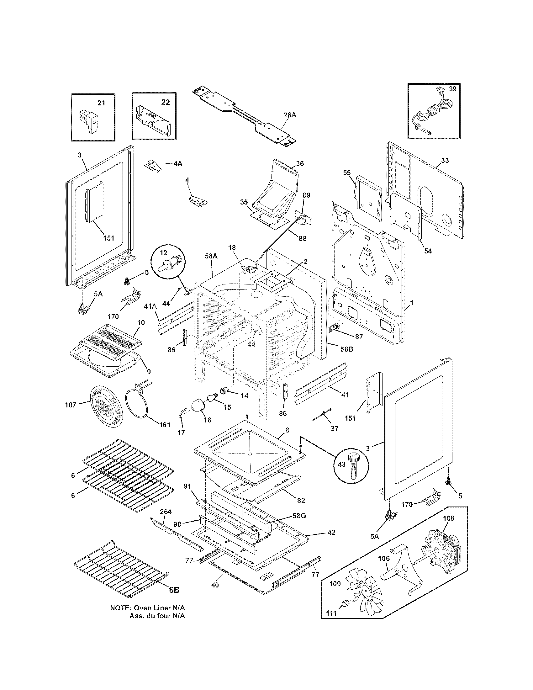 Kenmore 79072313014 body diagram