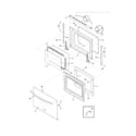 Frigidaire FGET2745KWB doors diagram