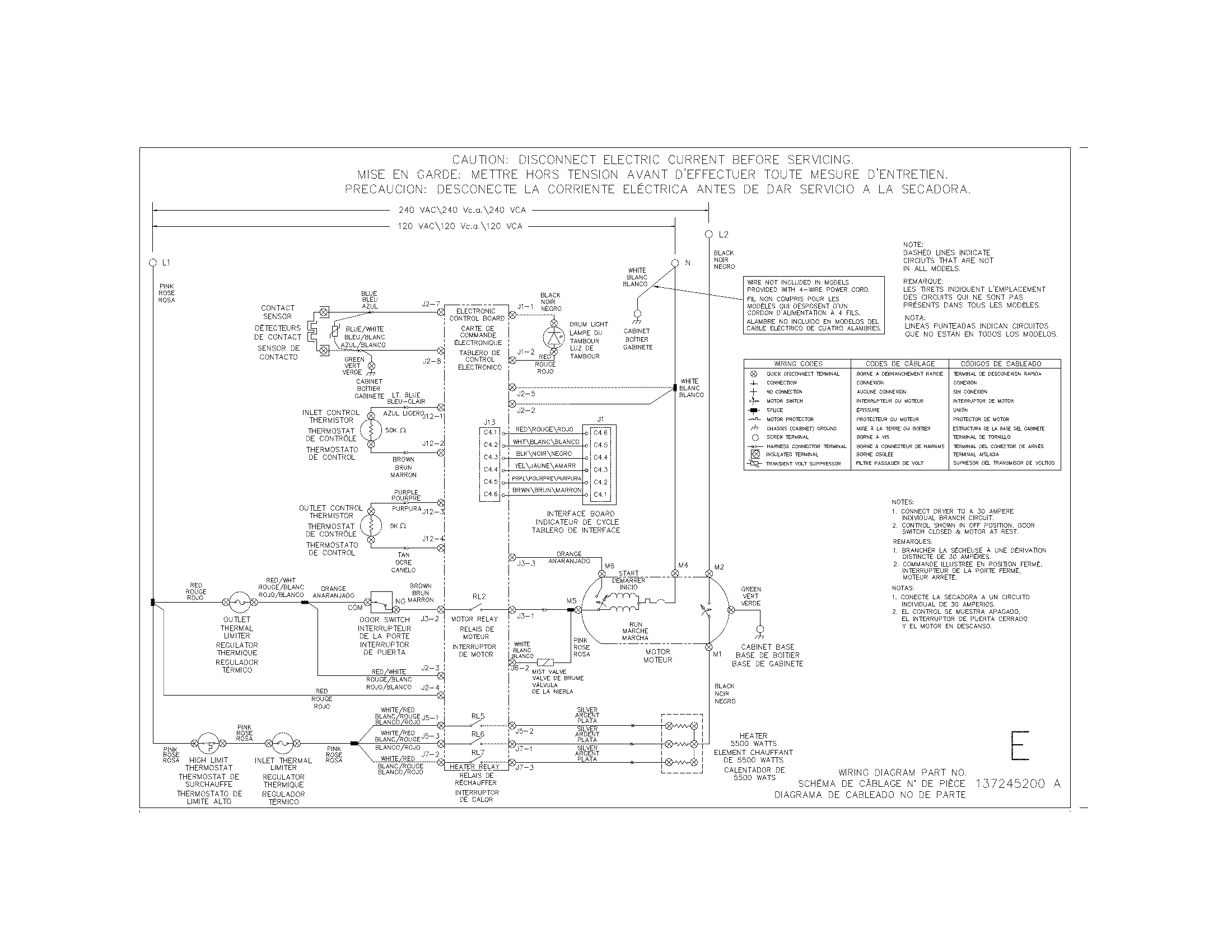 Electrolux EIMED6CLSS0 wiring diagram diagram