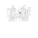 Frigidaire FPHB2899LF6 fresh food doors diagram