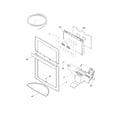 Frigidaire FPHB2899LF6 controls/ice dispenser diagram