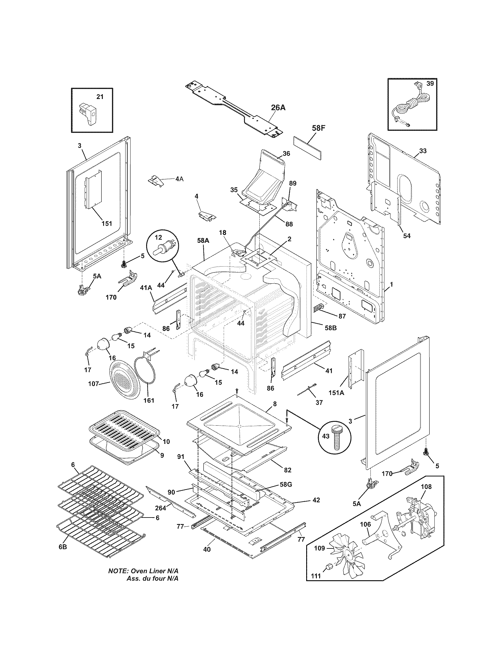 Kenmore Elite 79078309013 body diagram