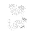 Frigidaire FFGF3019LBA top/drawer diagram