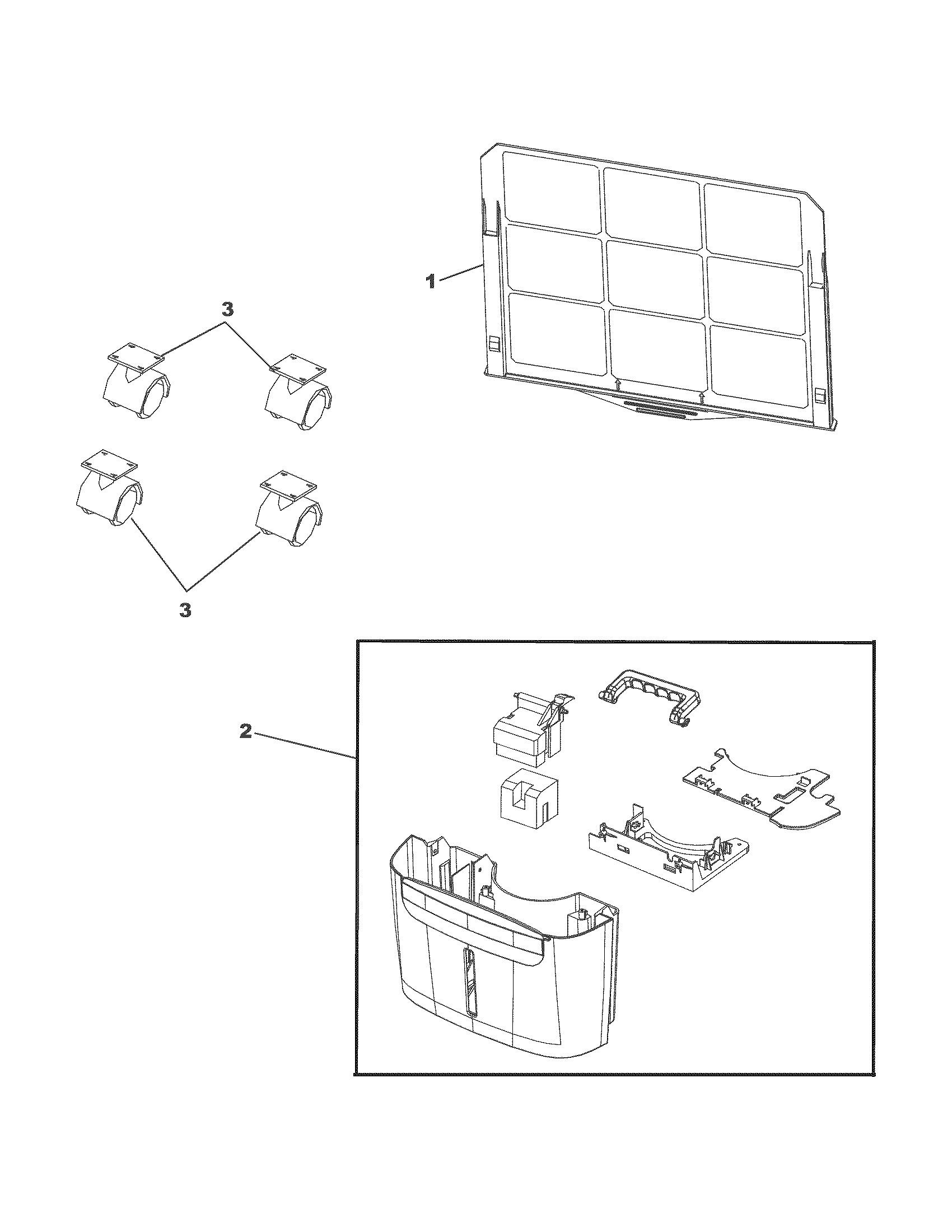 Frigidaire CAD704DUL10 recommended spare parts diagram