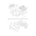 Frigidaire FGGF3032MFB top/drawer diagram