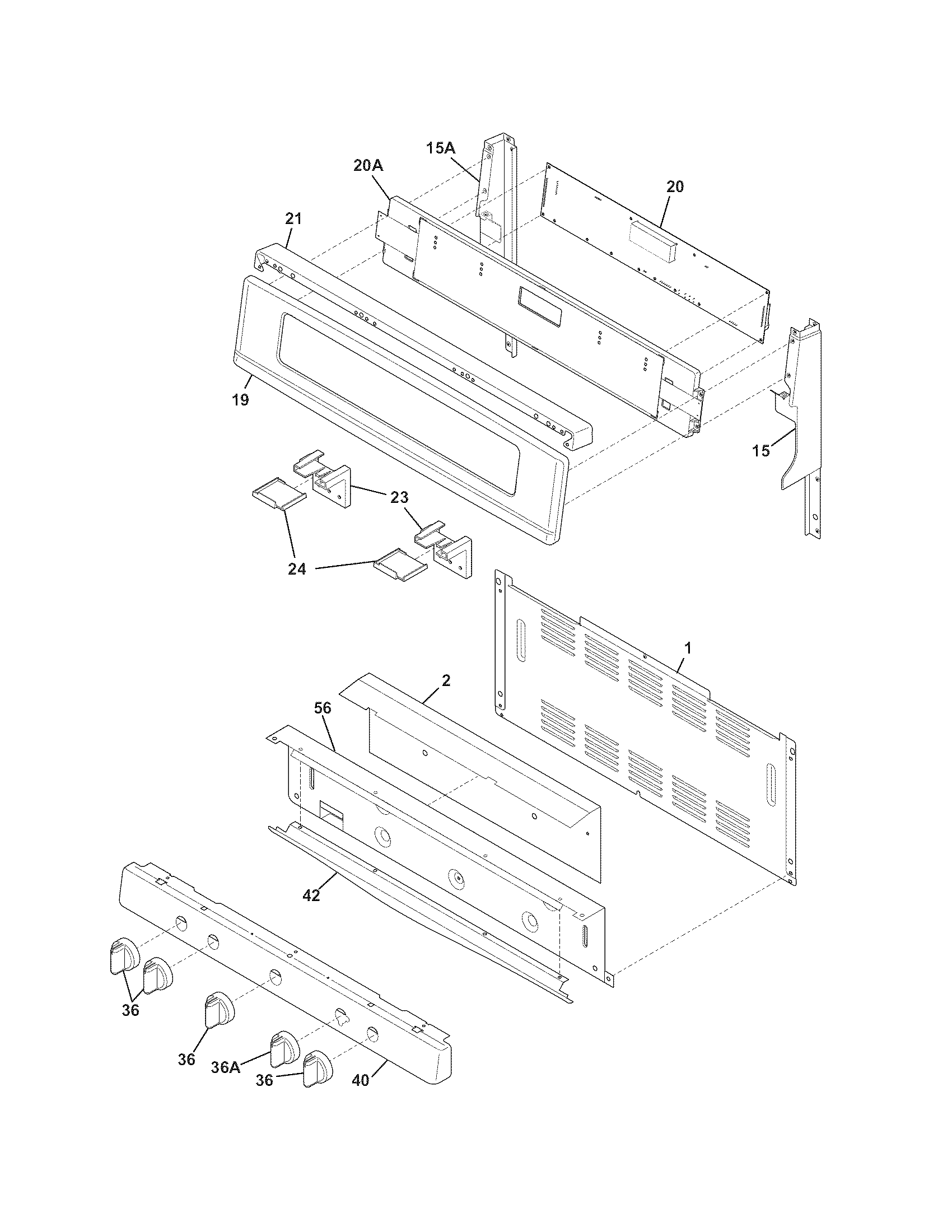 Frigidaire FGGF3056KFP backgaurd diagram