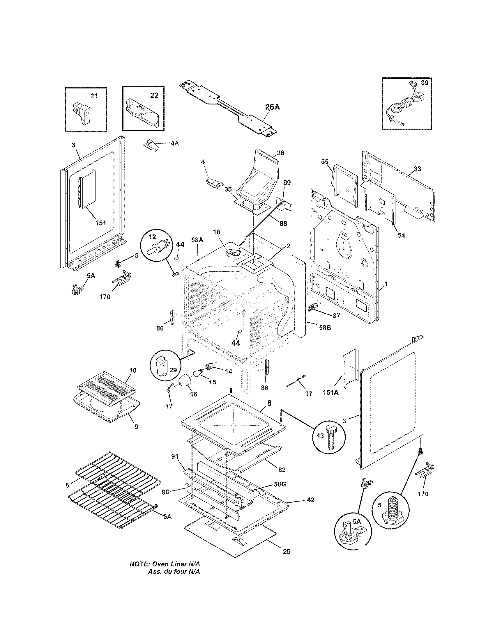 Kenmore 79072609012 body diagram