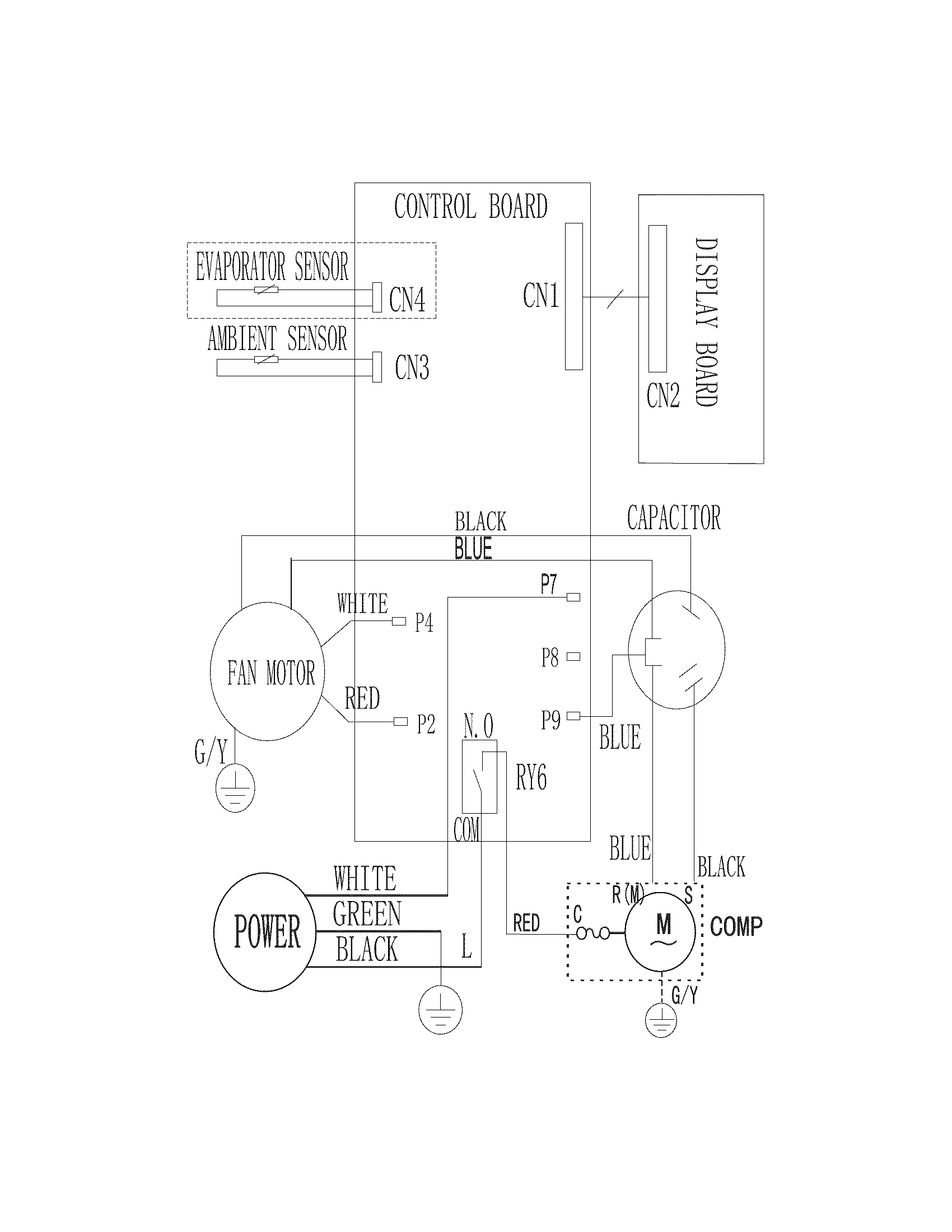 Frigidaire FRA053XT732 wiring diagram diagram