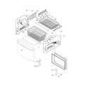 Frigidaire FPHB2899LFB freezer drawer, baskets diagram