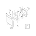 Frigidaire LGGF3042KWC door diagram