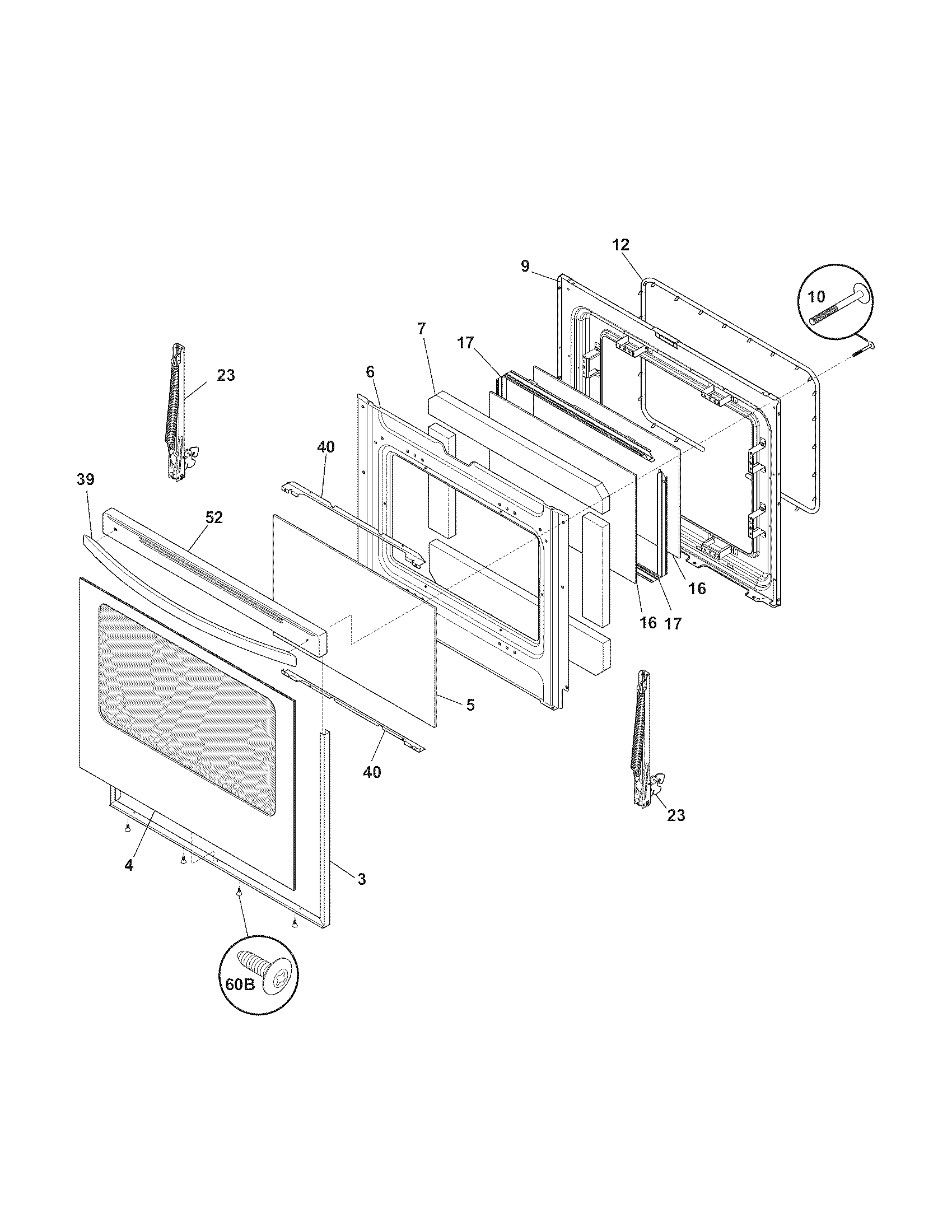 Kenmore 79072408014 door diagram