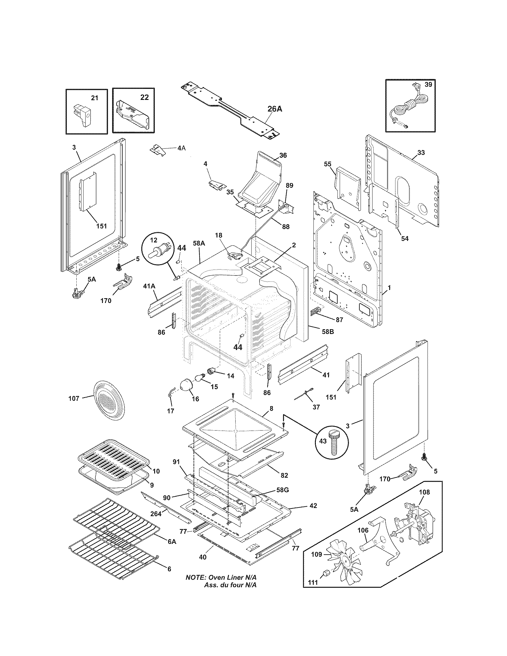 Kenmore 79072903015 body diagram