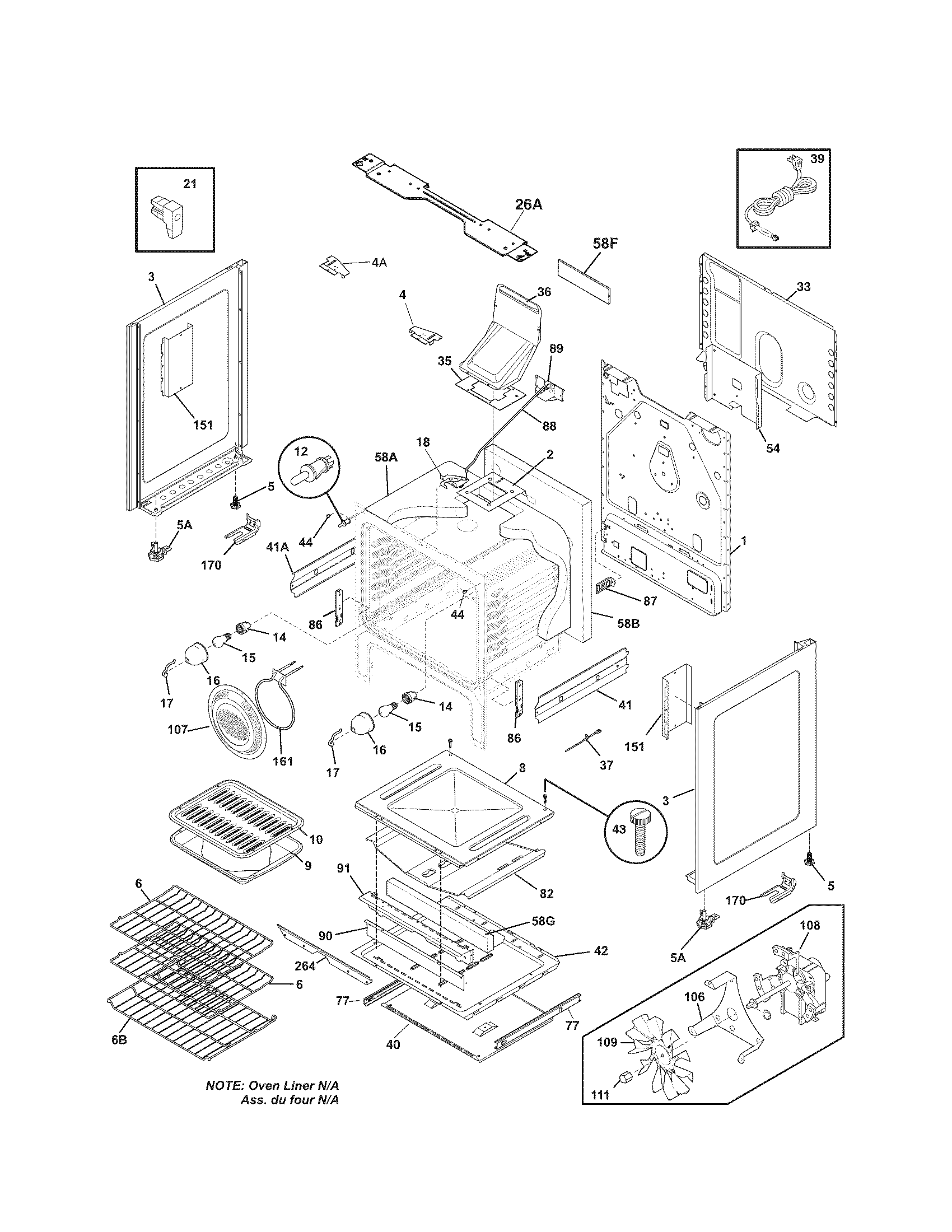 Kenmore Elite 79078303014 body diagram