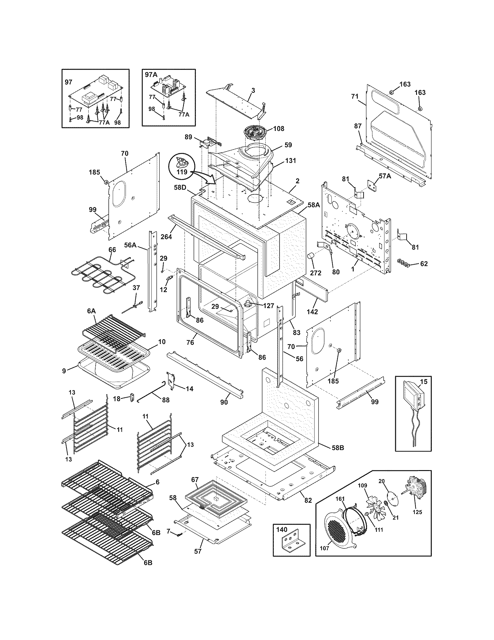 Electrolux EI30EW35JS3 body diagram