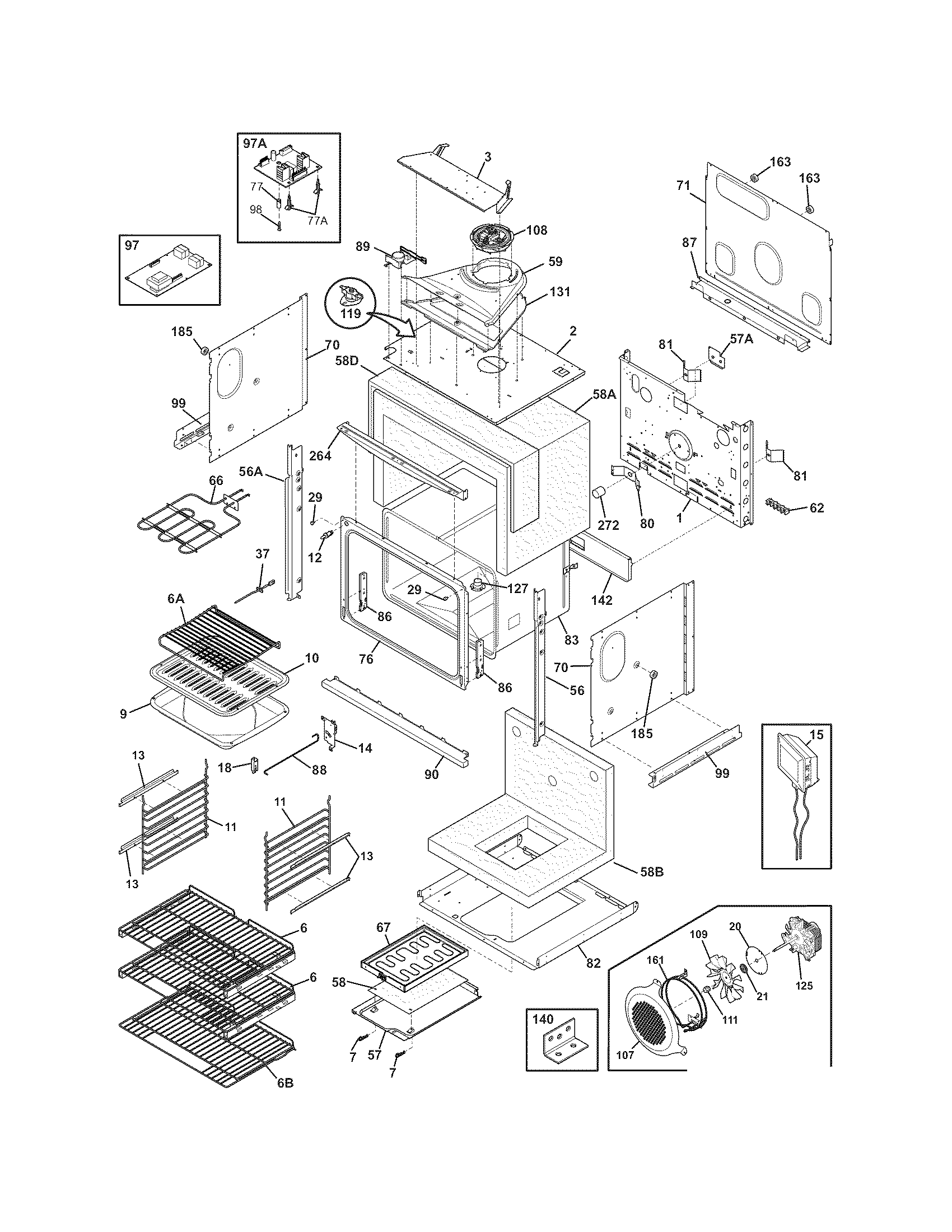 Electrolux EI27EW35JS3 body diagram